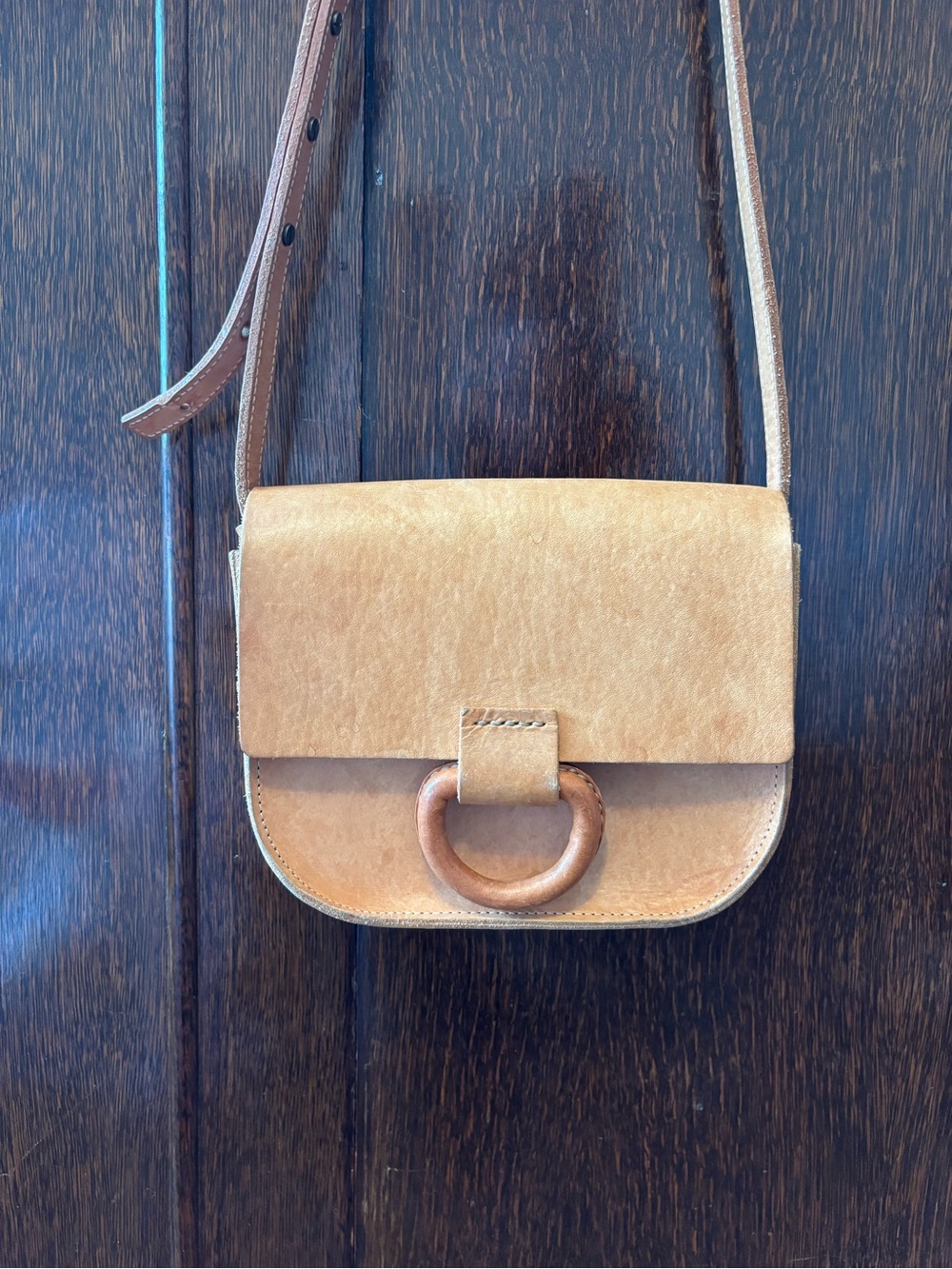 Crescioni Leather Shoulder / Crossbody Bag